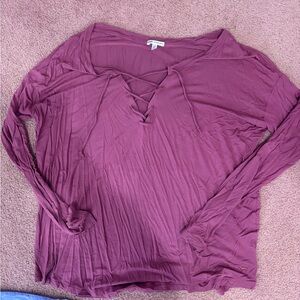 PINK Victoria's Secret Dusty Rose Long Sleeve Top